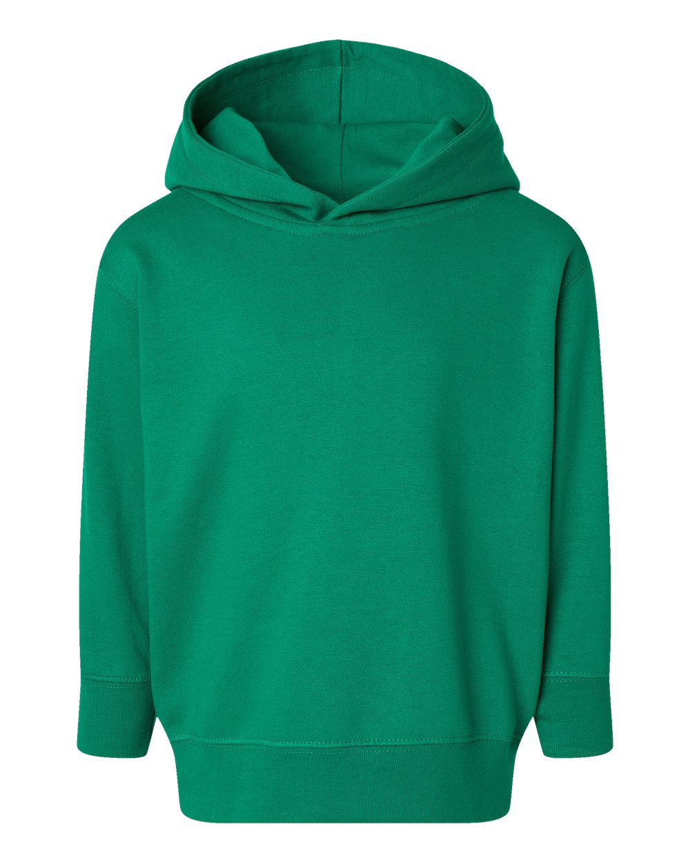 Toddler Pullover Fleece Hoodie - Front - B32238603 - Kelly