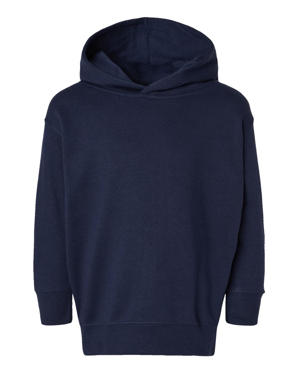 Toddler Pullover Fleece Hoodie - Front - B32238653 - Navy