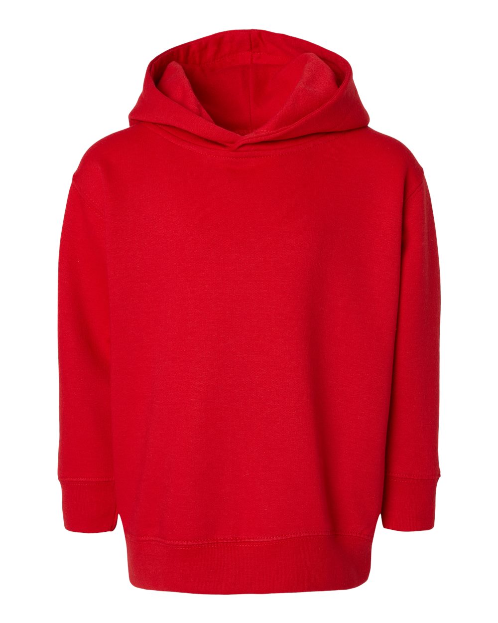 Toddler Pullover Fleece Hoodie - Front - B32238703 - Red
