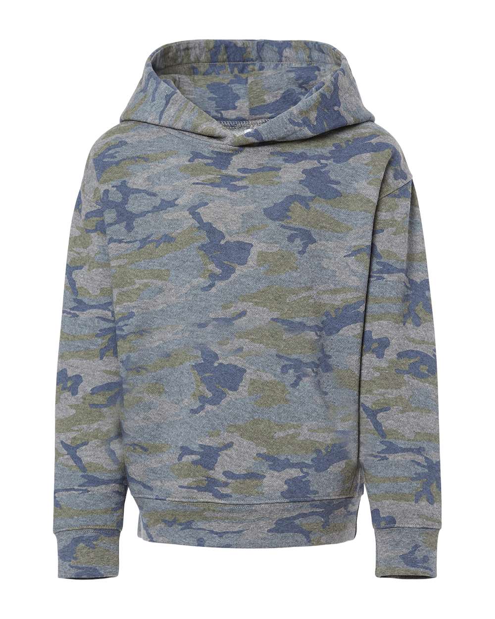Toddler Pullover Fleece Hoodie - Front - B32238983 - Vintage Camo