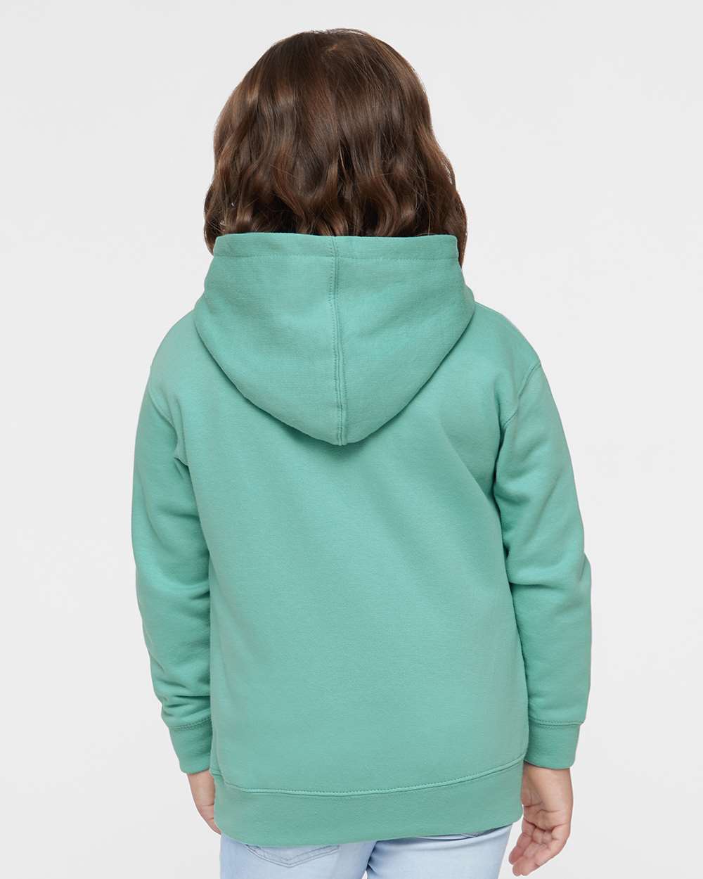 Toddler Pullover Fleece Hoodie - OnModelBack - B32238163 - Saltwater