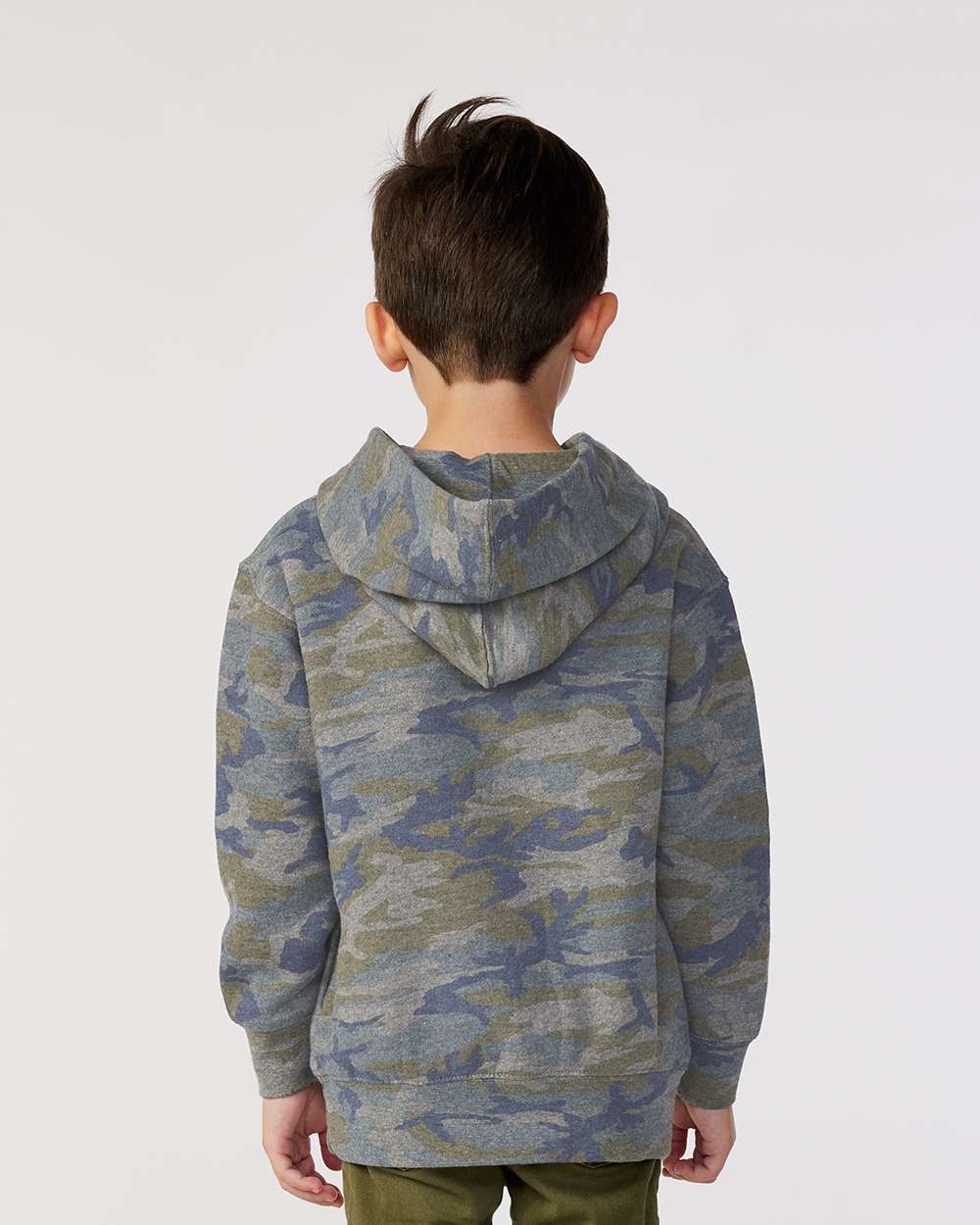 Toddler Pullover Fleece Hoodie - OnModelBack - B32238983 - Vintage Camo