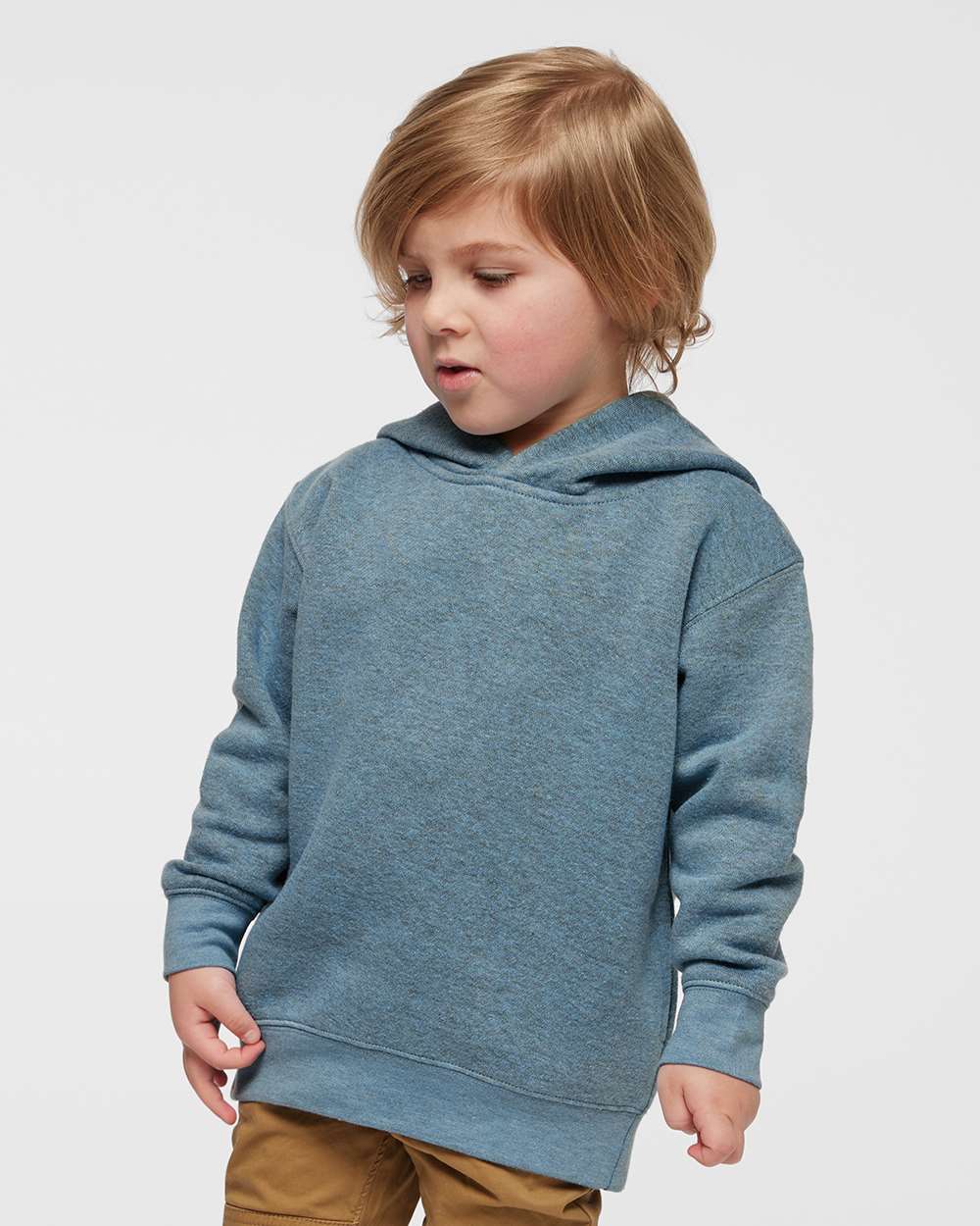 Toddler Pullover Fleece Hoodie - OnModelFront - B32238253 - Bermuda Blackout