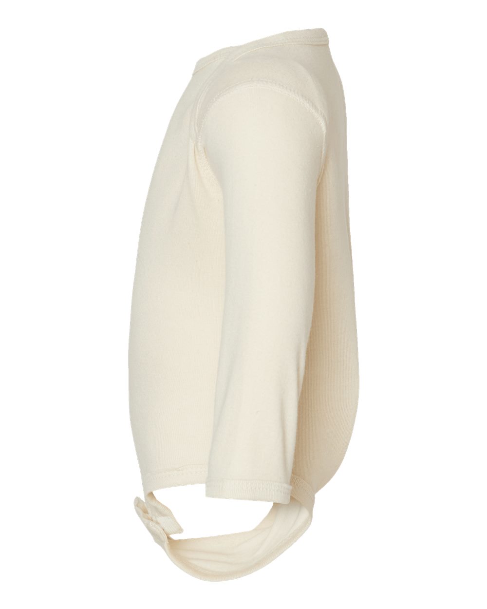 Infant Long Sleeve Baby Rib Bodysuit - DirectSide - B35838244 - Natural