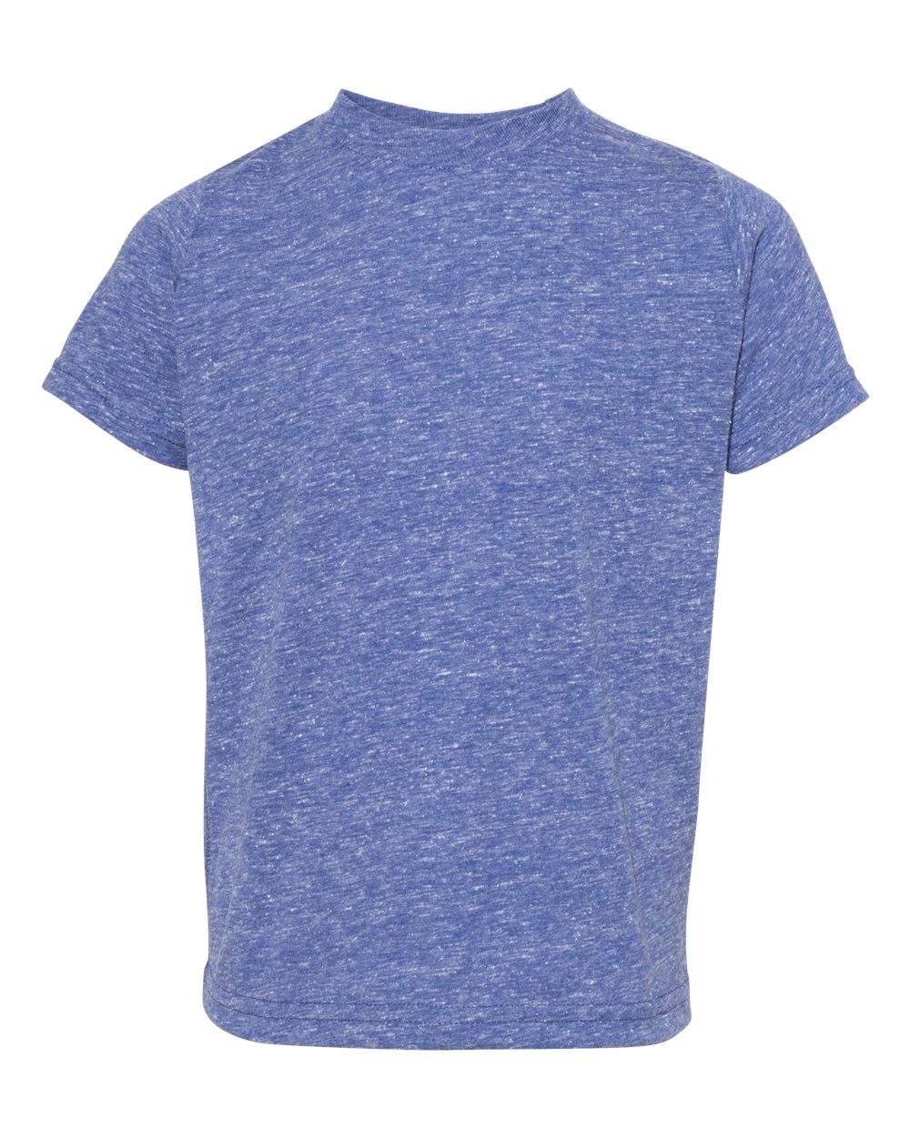 Toddler Harborside Mélange T-Shirt - Front - B01638650 - Royal Melange