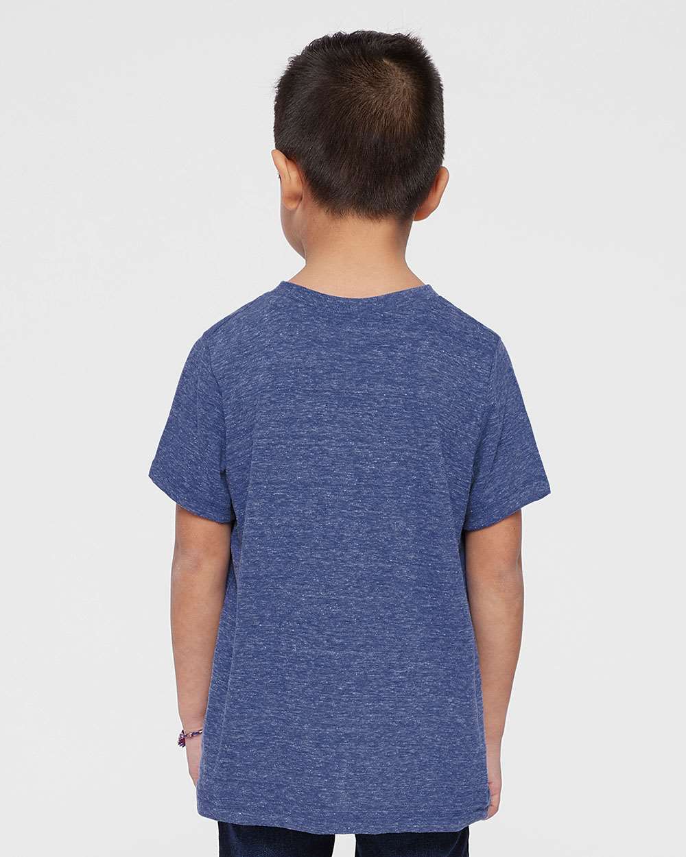 Toddler Harborside Mélange T-Shirt - OnModelBack - B01638650 - Royal Melange