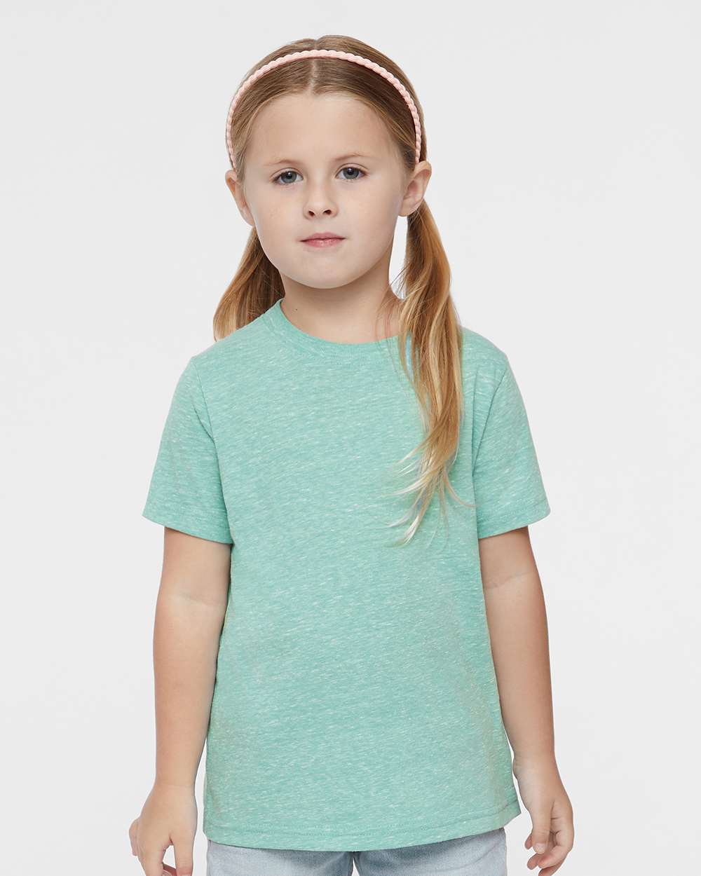 Toddler Harborside Mélange T-Shirt - OnModelFront - B01638163 - Saltwater Melange