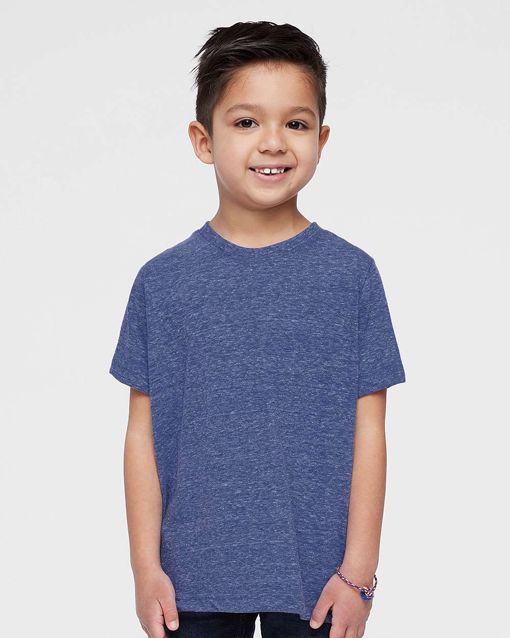 Toddler Harborside Mélange T-Shirt - OnModelFront - B01638650 - Royal Melange