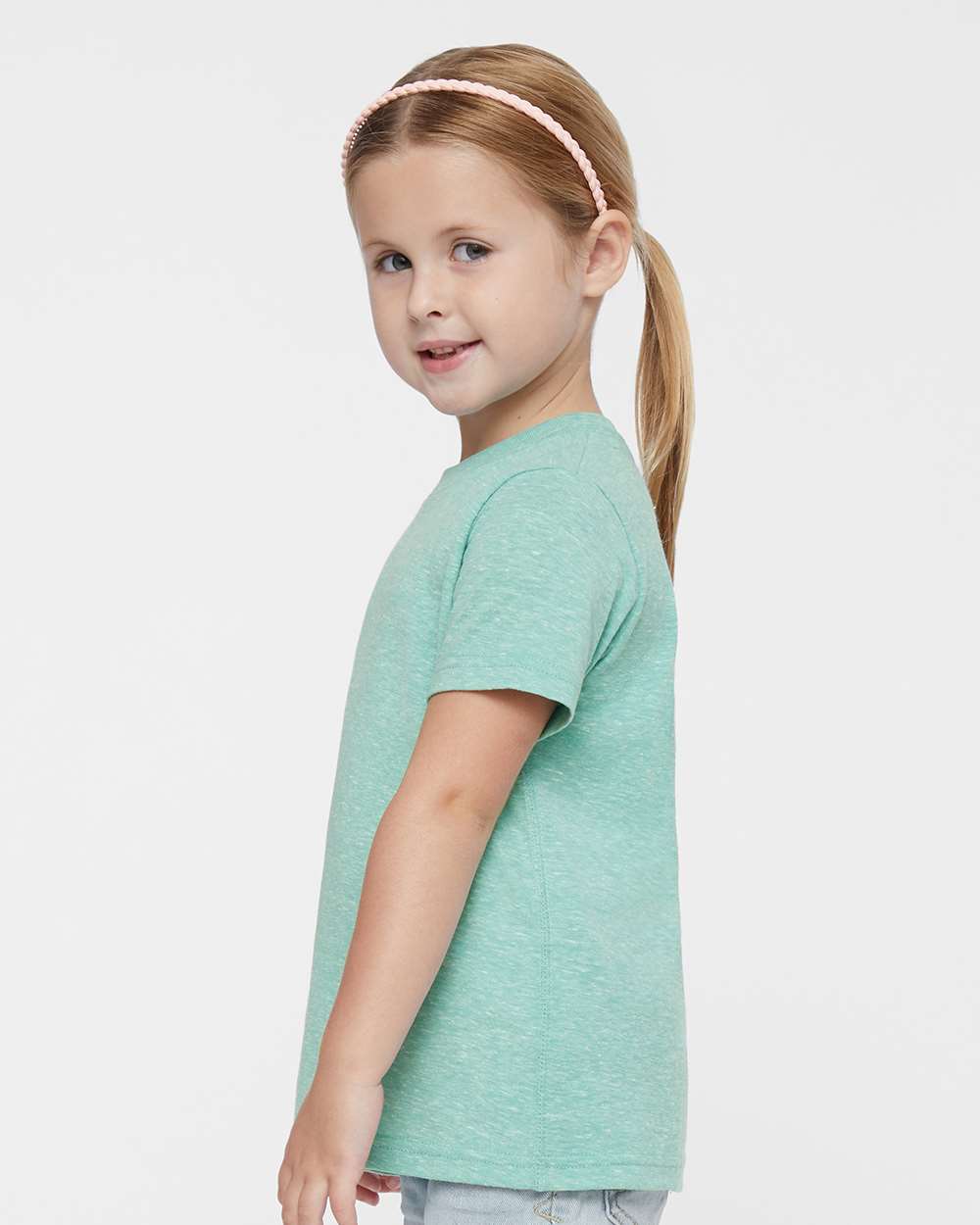Toddler Harborside Mélange T-Shirt - OnModelSide - B01638163 - Saltwater Melange