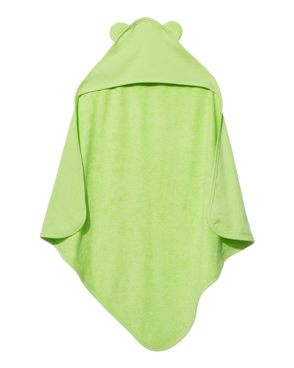Terry Cloth Hooded Towel with Ears - Front - B03038170 - Key Lime