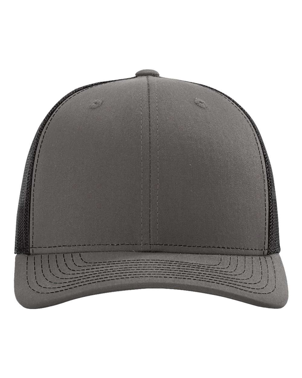 Sustainable Trucker Cap - Front - B53395100 - Charcoal/ Black