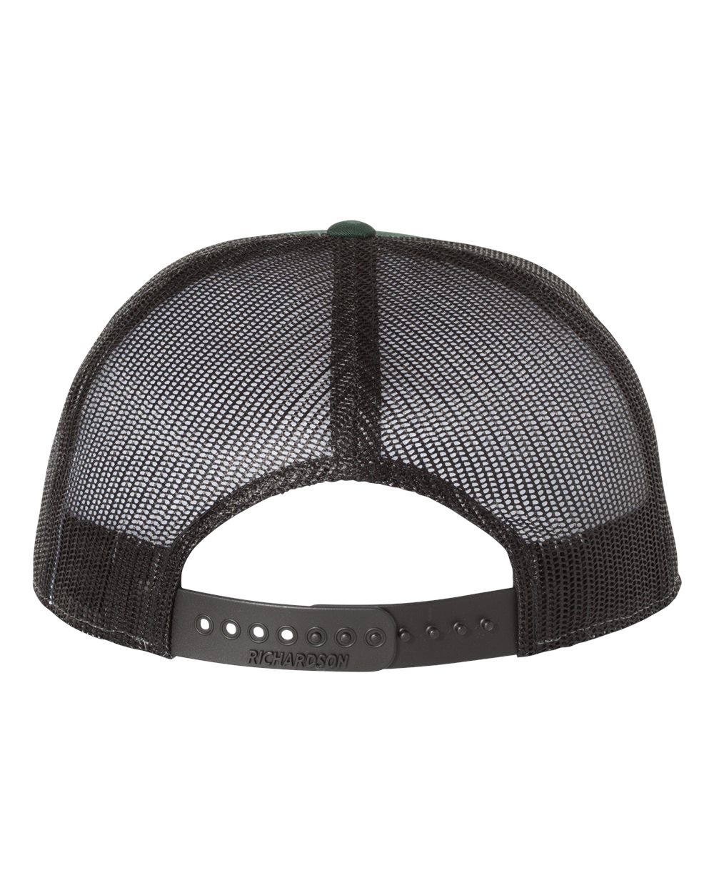 Seven-Panel Trucker Cap - Back - B71995540 - Dark Green/ Black