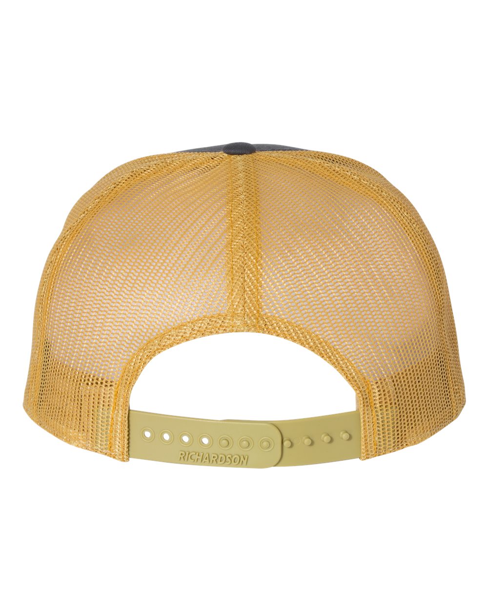 Seven-Panel Trucker Cap - Back - B71995570 - Charcoal/ Old Gold