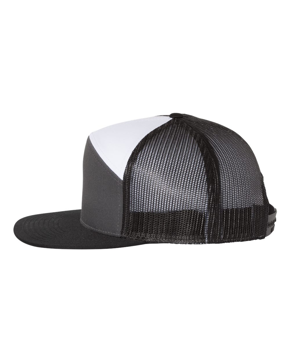 Seven-Panel Trucker Cap - DirectSide - B71995080 - Charcoal/ Black/ White