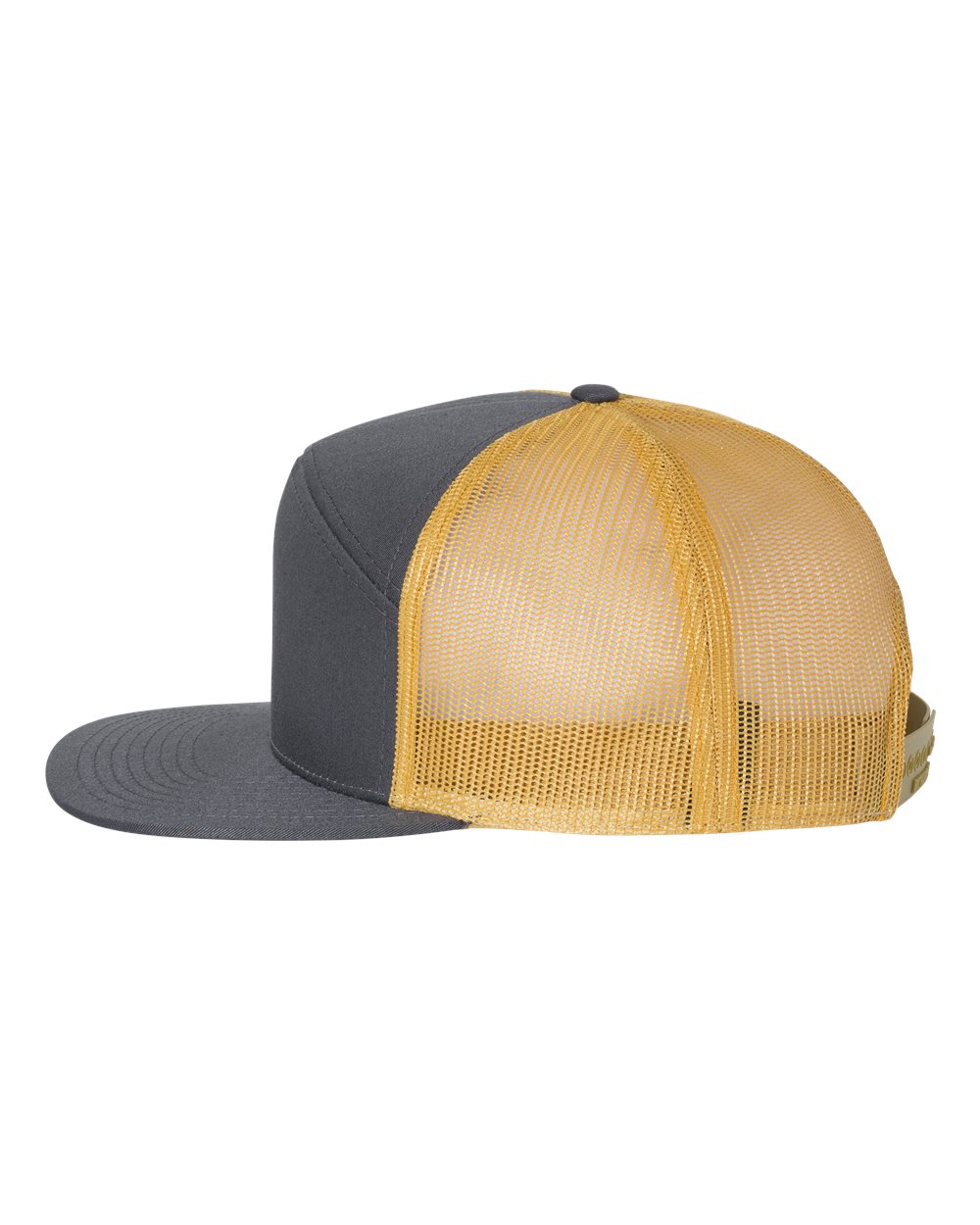 Seven-Panel Trucker Cap - DirectSide - B71995570 - Charcoal/ Old Gold
