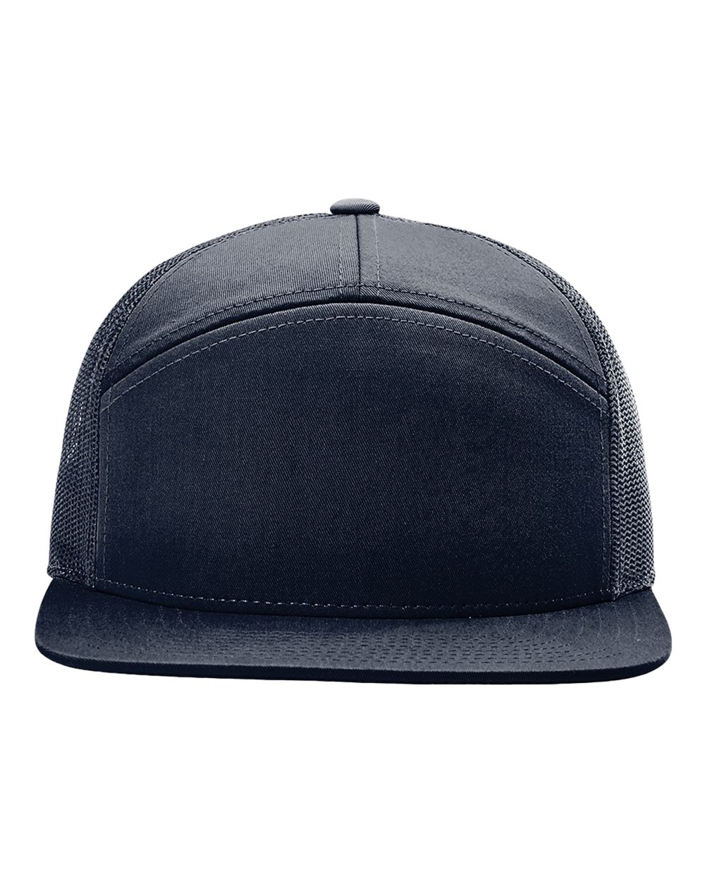 Seven-Panel Trucker Cap - Front - B71995380 - Navy