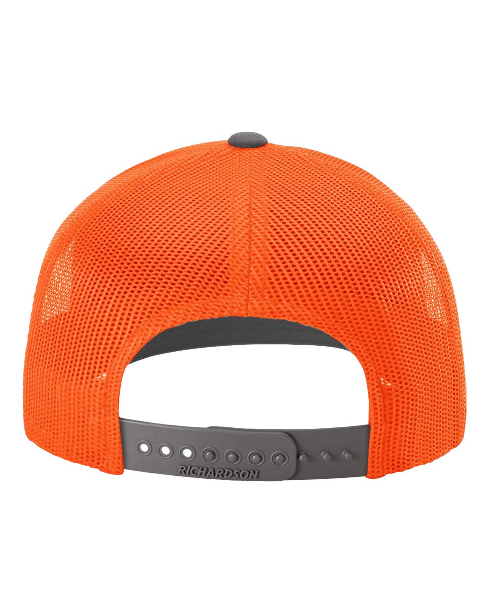 Snapback Trucker Cap - Back - B18095110 - Charcoal/ Neon Orange