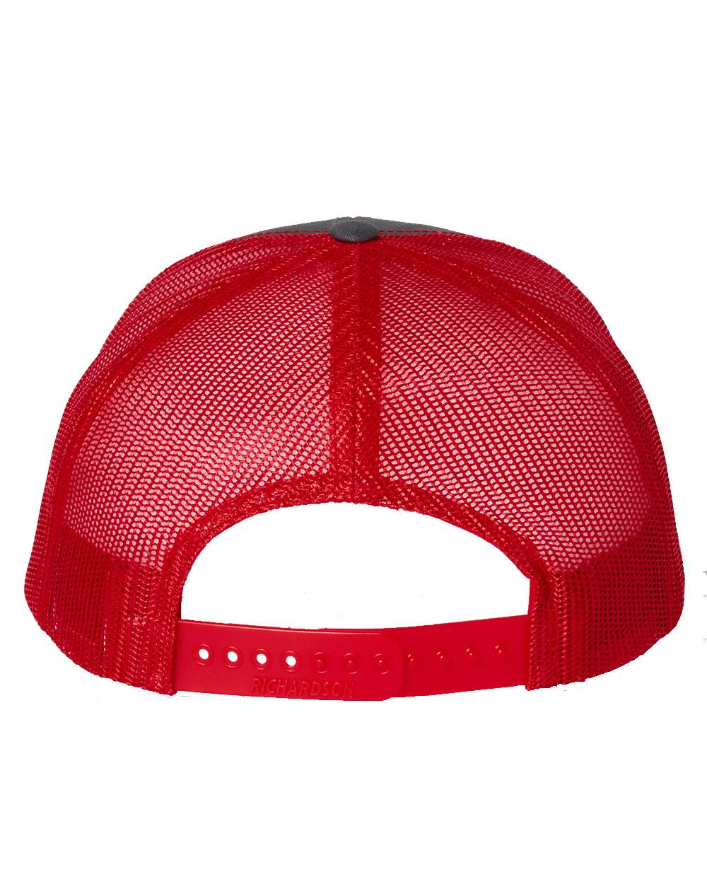 Snapback Trucker Cap - Back - B18095140 - Charcoal/ Red