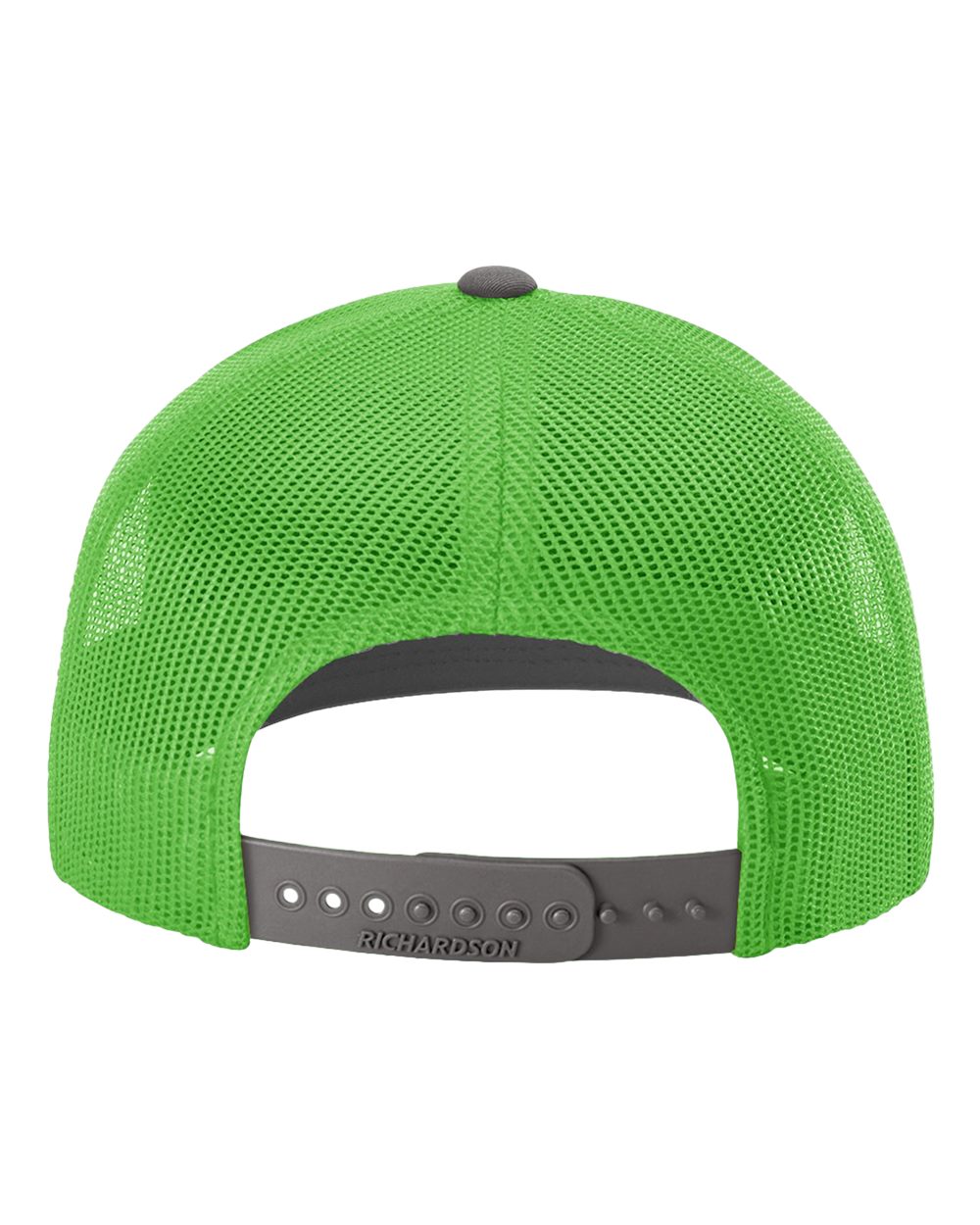 Snapback Trucker Cap - Back - B18095270 - Charcoal/ Neon Green