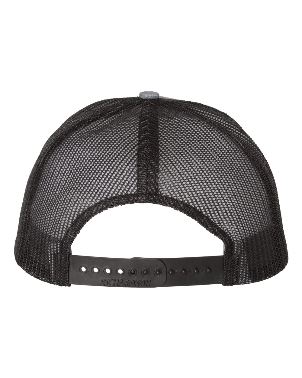 Snapback Trucker Cap - Back - B18095510 - Heather Grey/ Black