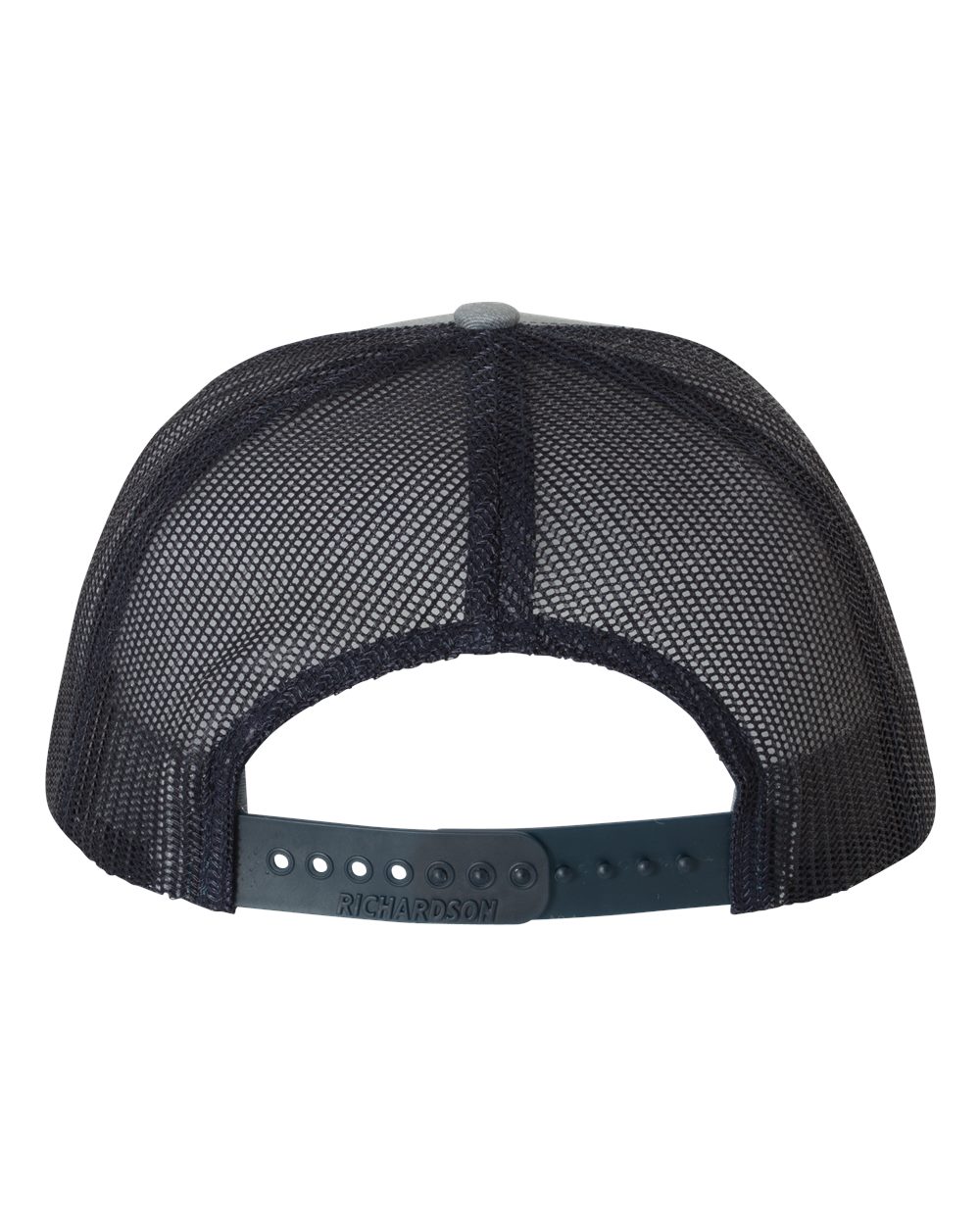 Snapback Trucker Cap - Back - B18095610 - Heather Grey/ Navy