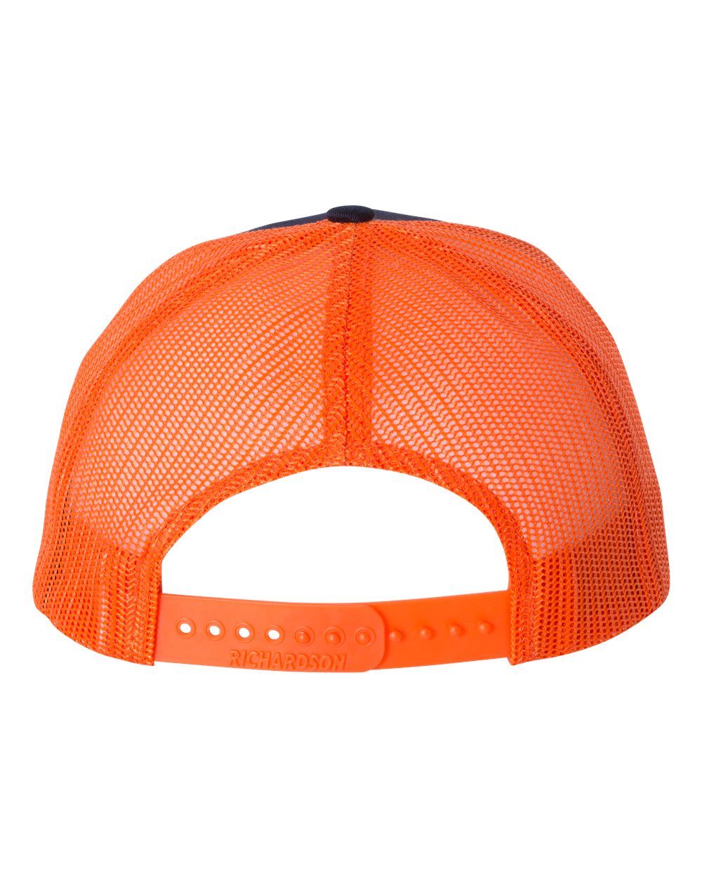 Snapback Trucker Cap - Back - B18095660 - Navy/ Orange