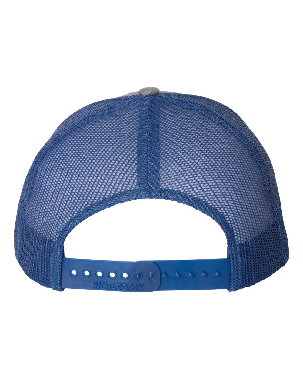 Snapback Trucker Cap - Back - B18095730 - Heather Grey/ Royal