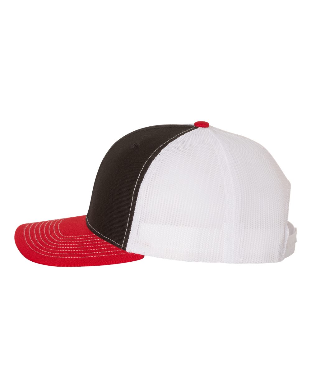 Snapback Trucker Cap - DirectSide - B18095050 - Black/ White/ Red