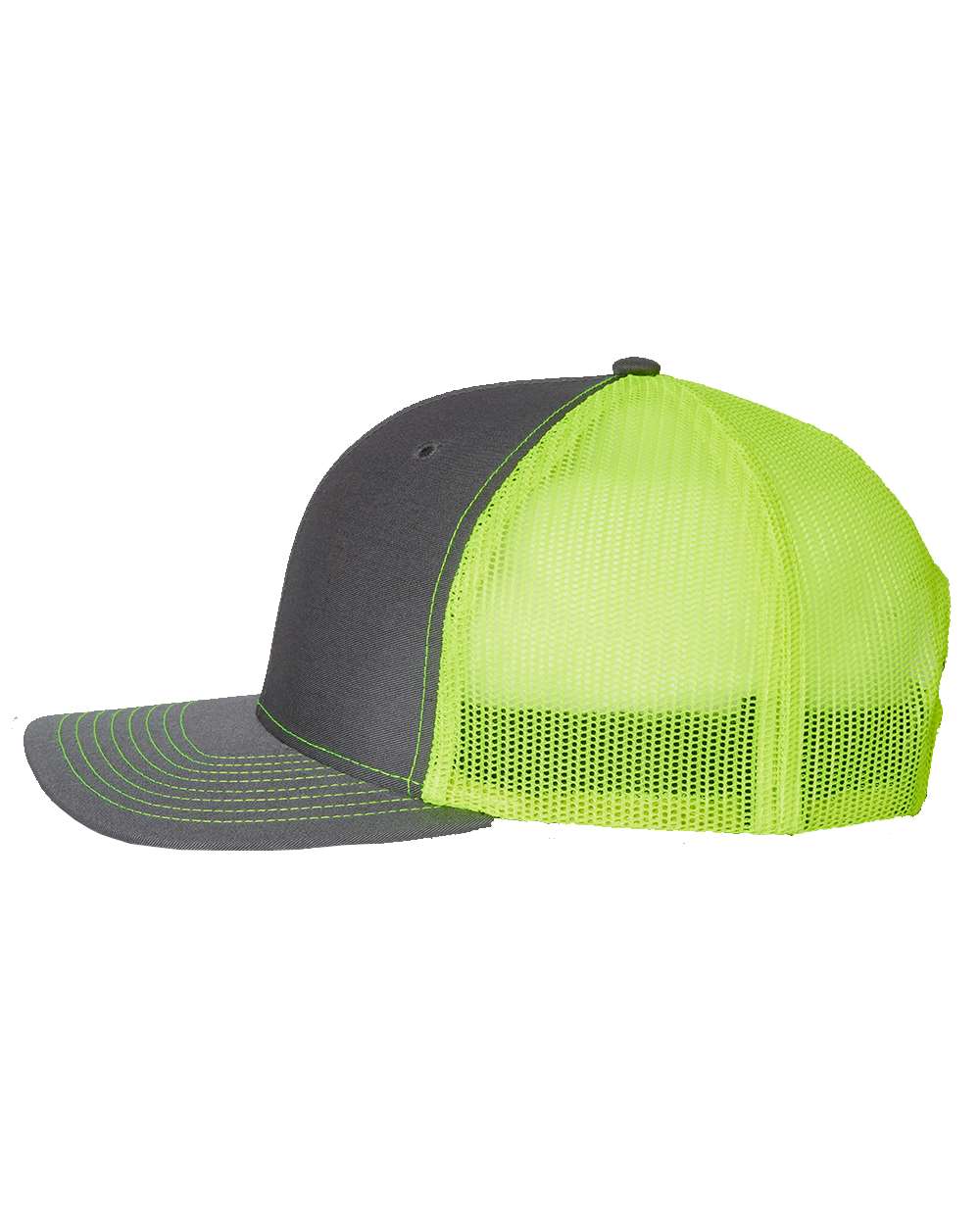 Snapback Trucker Cap - DirectSide - B18095130 - Charcoal/ Neon Yellow