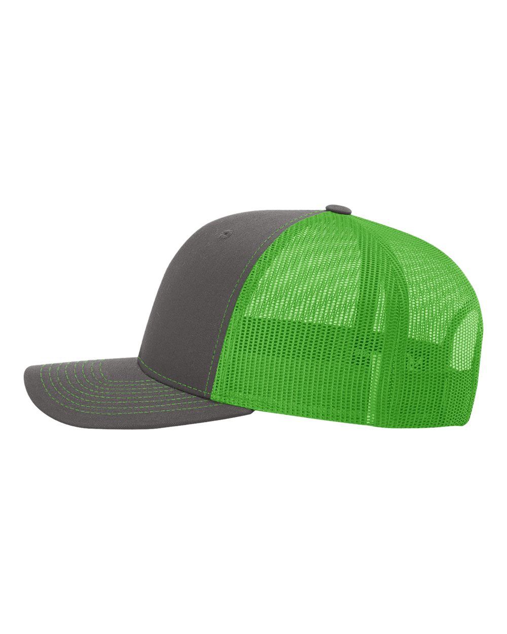Snapback Trucker Cap - DirectSide - B18095270 - Charcoal/ Neon Green