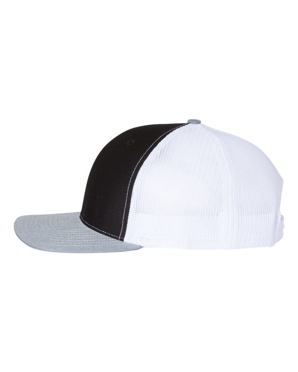 Snapback Trucker Cap - DirectSide - B18095320 - Black/ White/ Heather Grey