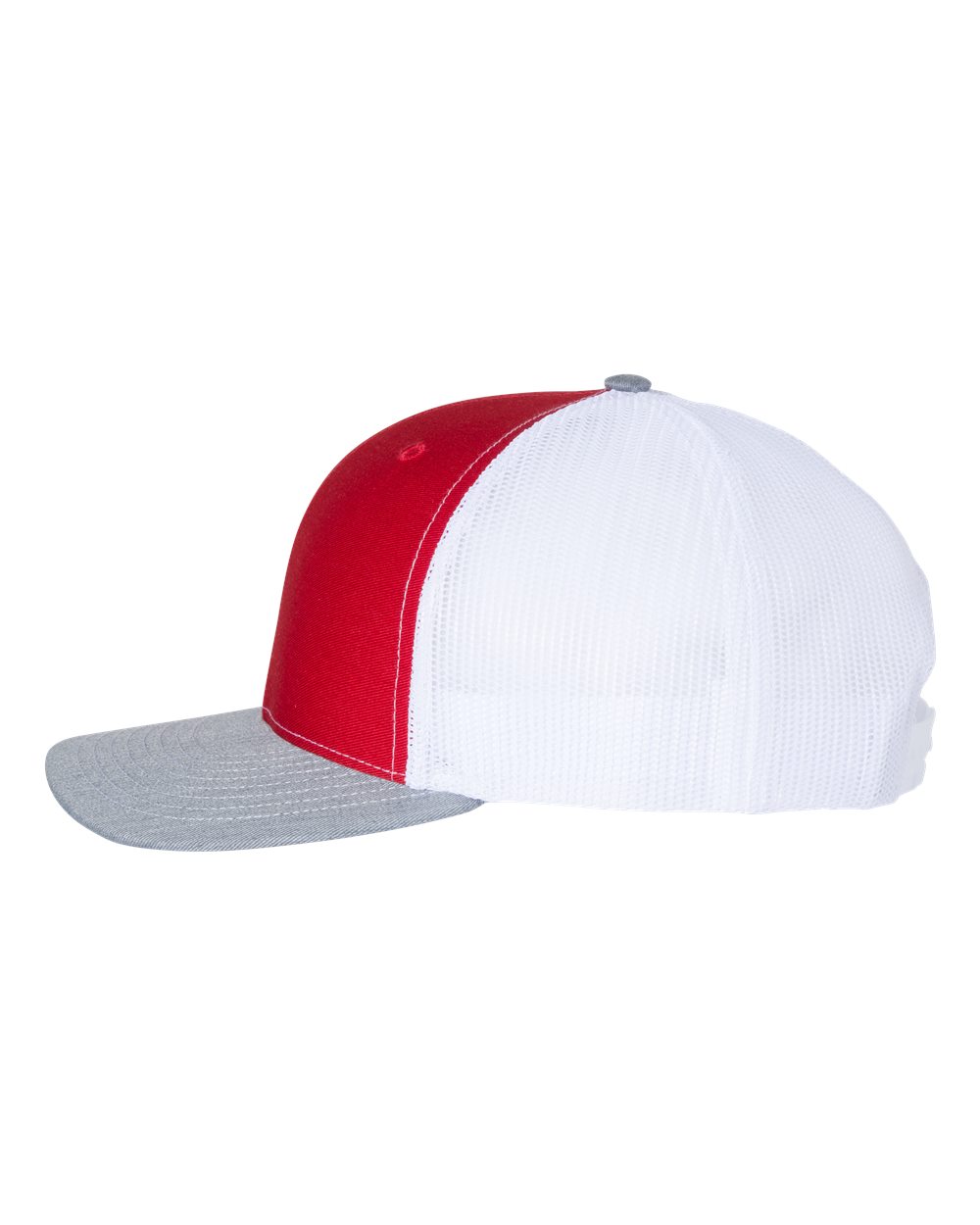 Snapback Trucker Cap - DirectSide - B18095420 - Red/ White/ Heather Grey