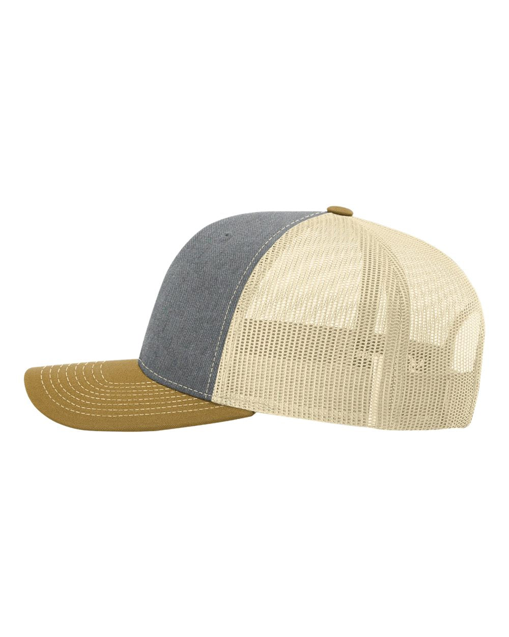 Snapback Trucker Cap - DirectSide - B18095470 - Heather Grey/ Birch/ Amber Gold