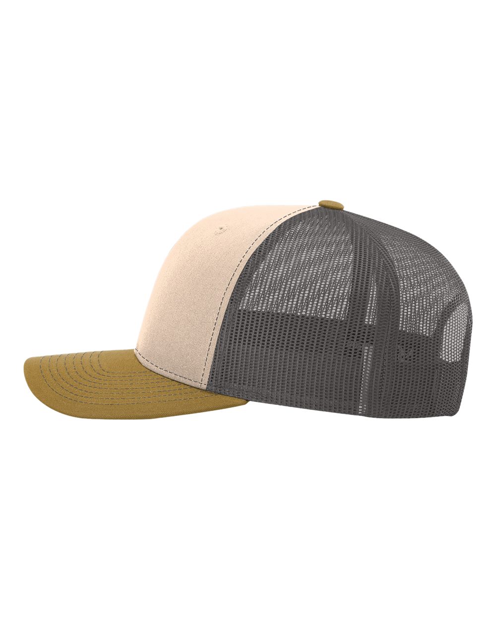 Snapback Trucker Cap - DirectSide - B18095490 - Mink Beige/ Charcoal/ Amber Gold