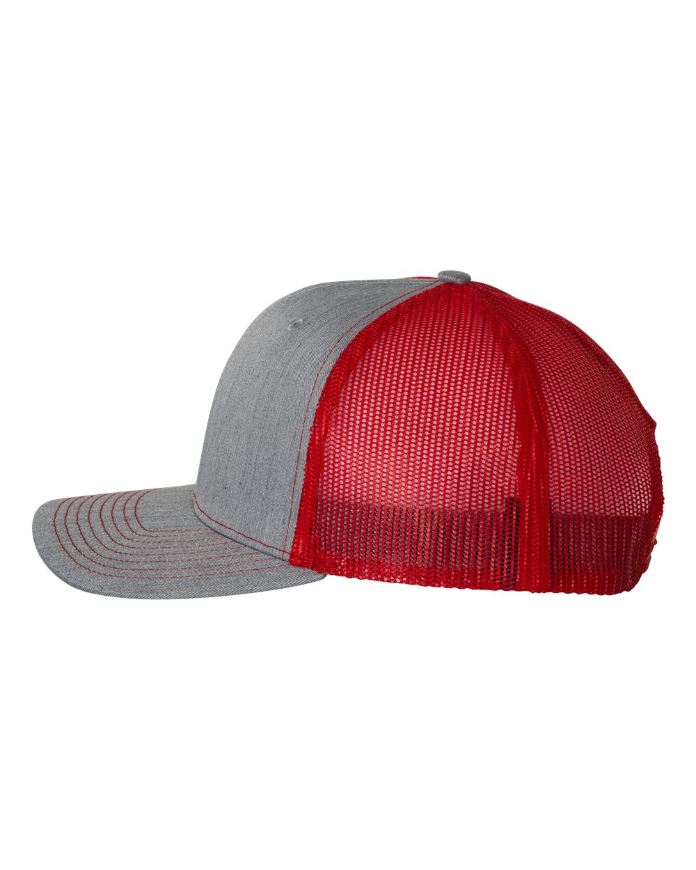 Snapback Trucker Cap - DirectSide - B18095620 - Heather Grey/ Red