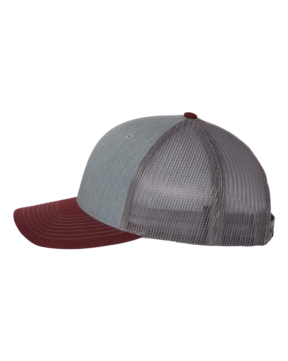Snapback Trucker Cap - DirectSide - B18095950 - Heather Grey/ Charcoal/ Maroon