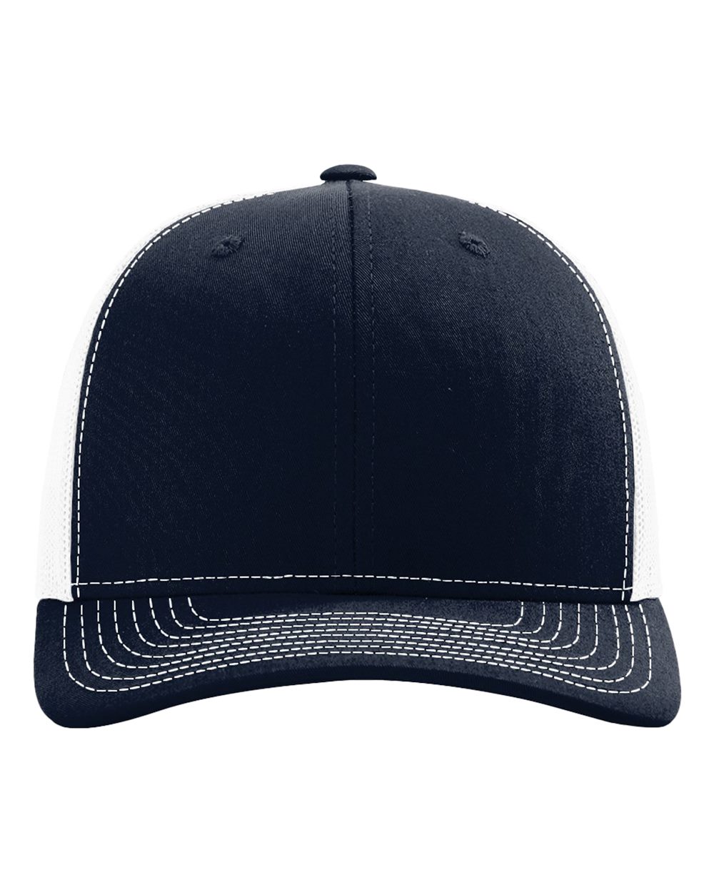 Snapback Trucker Cap - Front - B18095010 - Navy/ White