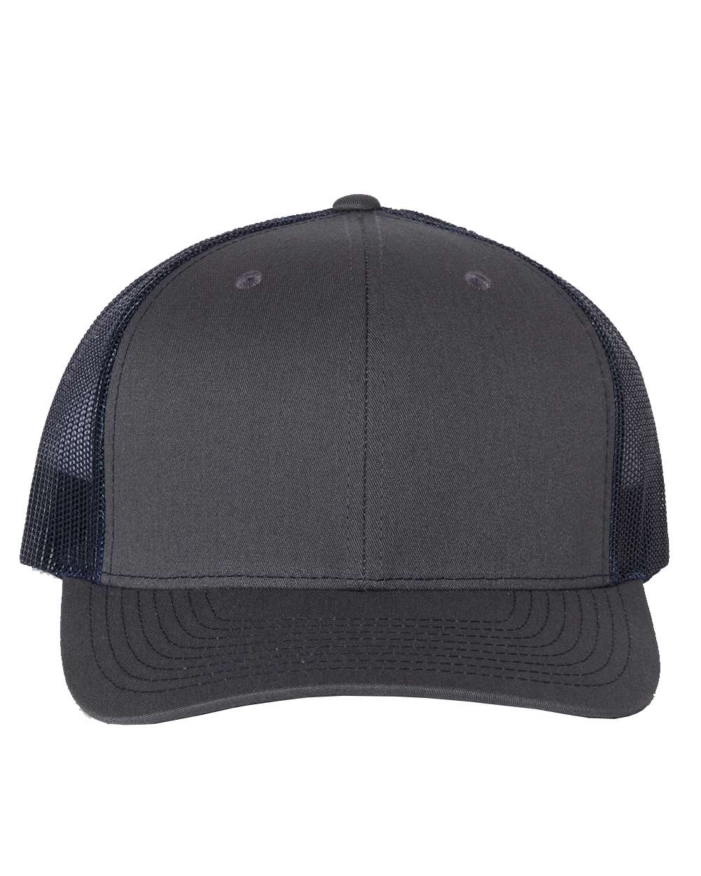 Snapback Trucker Cap - Front - B18095060 - Charcoal/ Navy