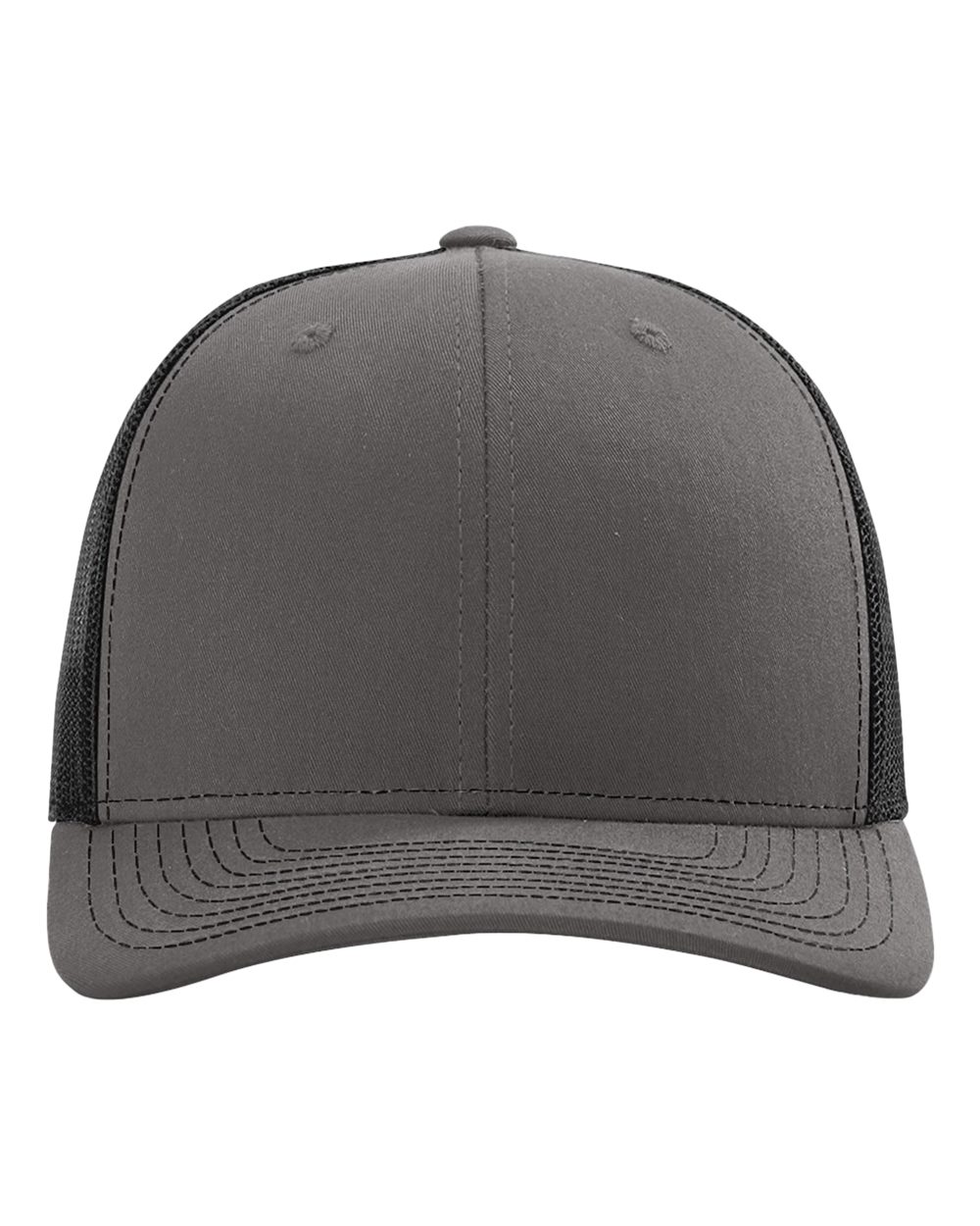 Snapback Trucker Cap - Front - B18095100 - Charcoal/ Black