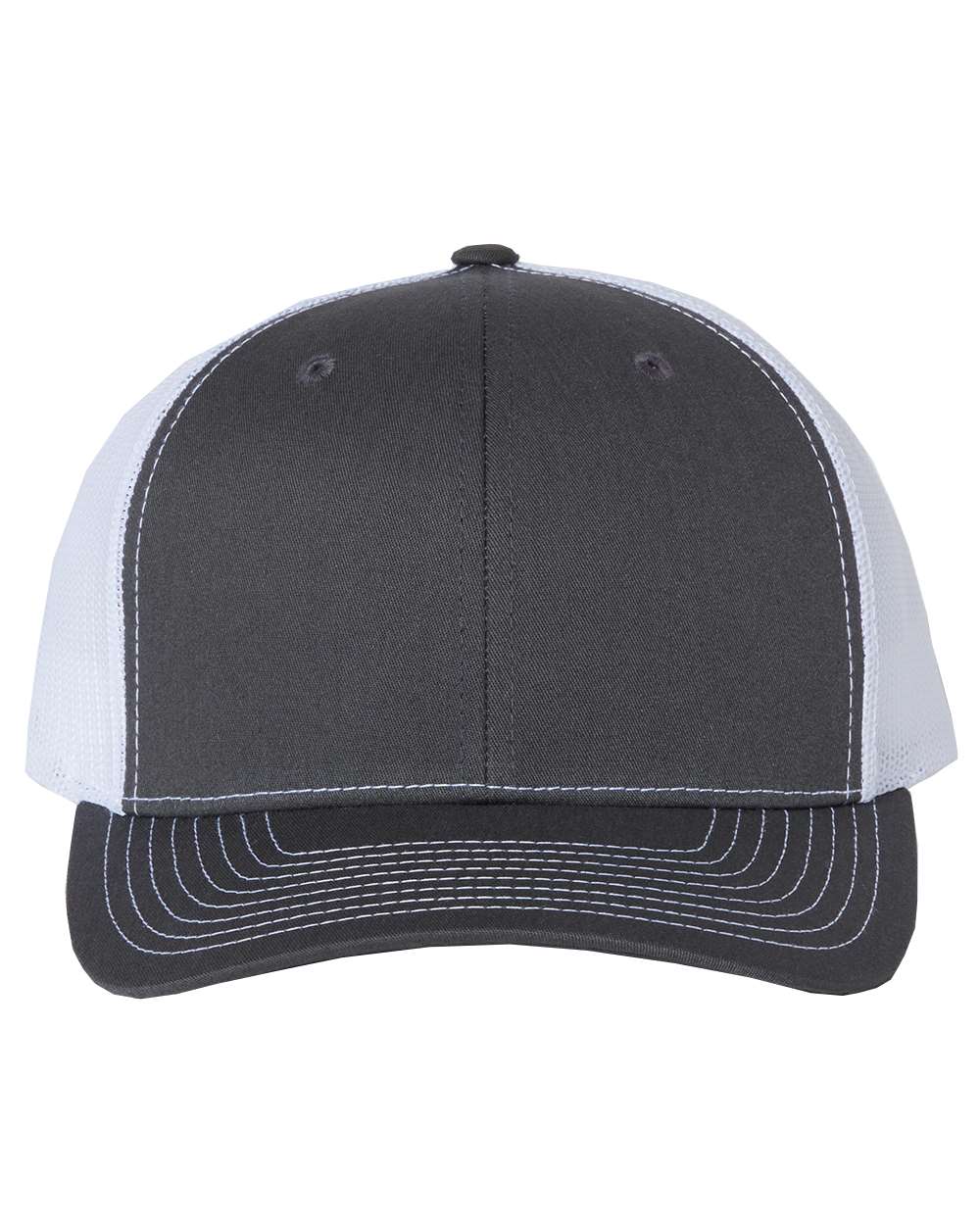 Snapback Trucker Cap - Front - B18095150 - Charcoal/ White