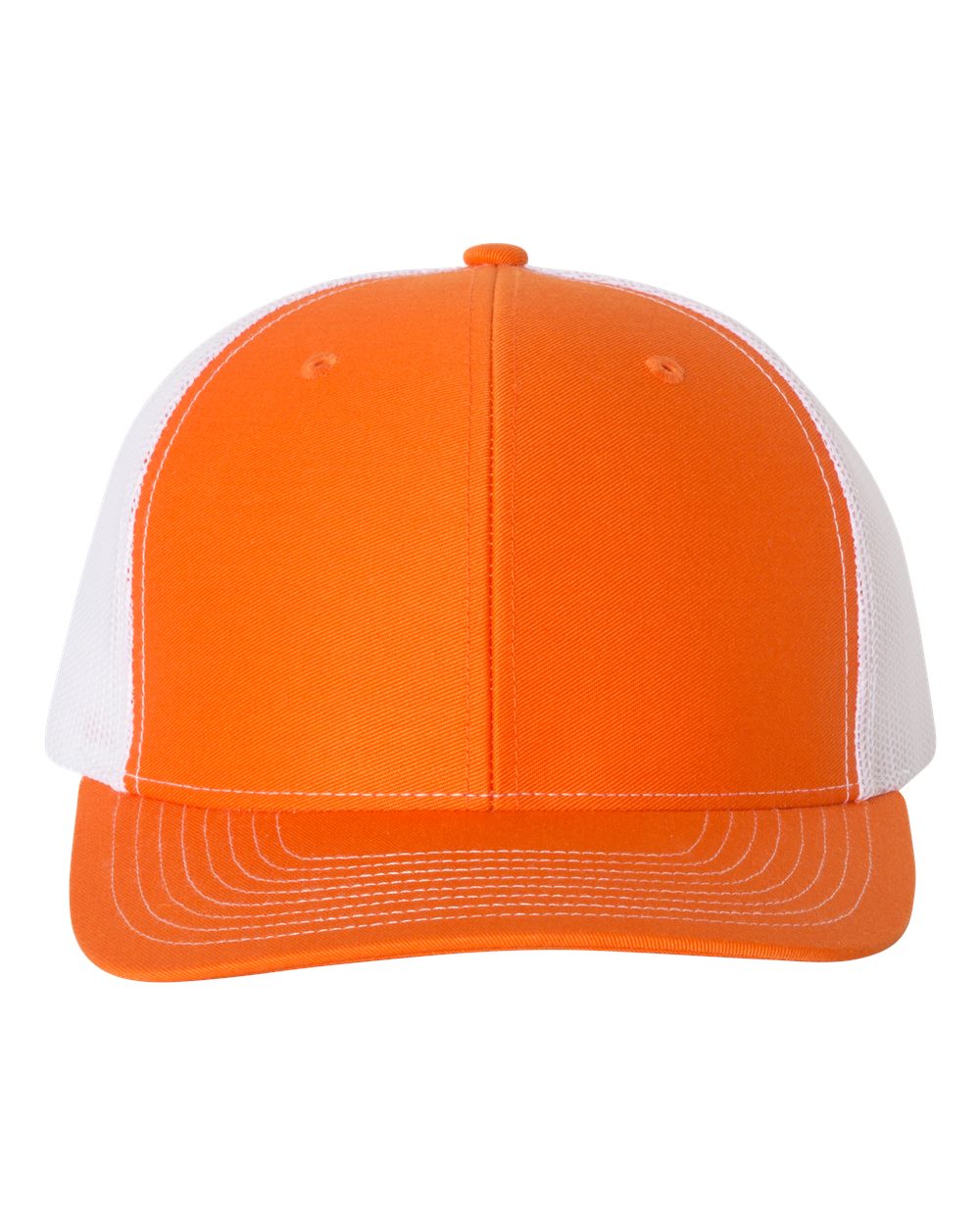 Snapback Trucker Cap - Front - B18095160 - Orange/ White