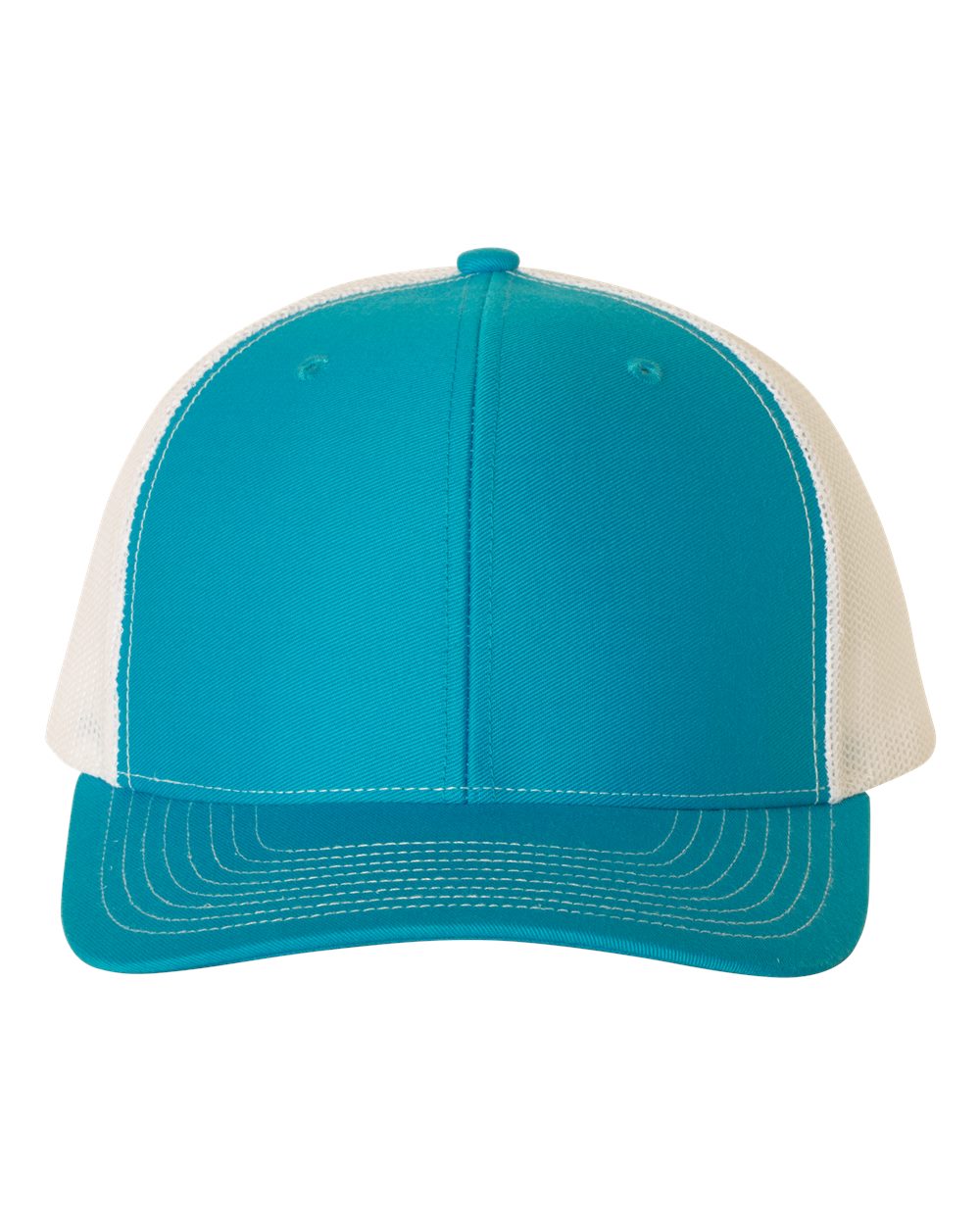 Snapback Trucker Cap - Front - B18095200 - Cyan/ White