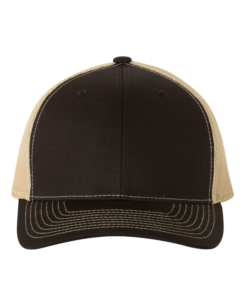 Snapback Trucker Cap - Front - B18095290 - Black/ Vegas Gold
