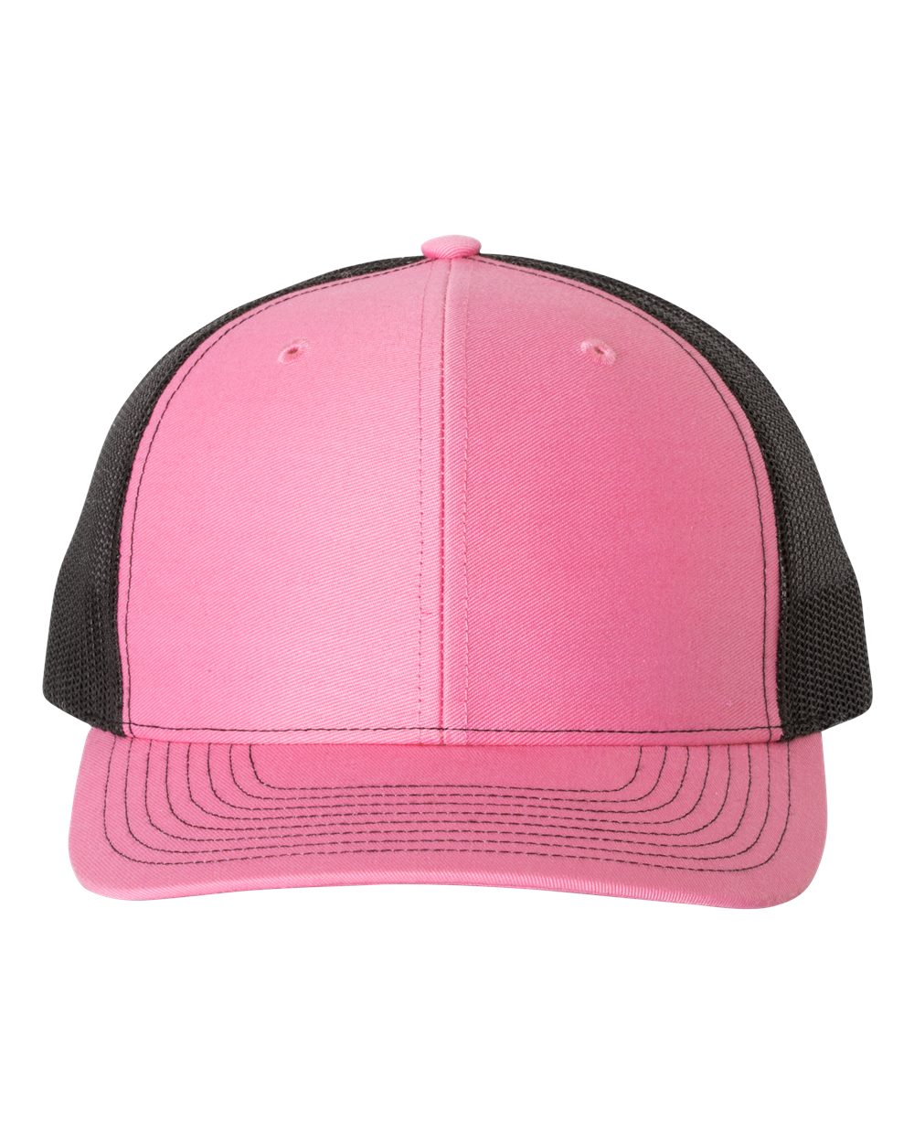 Snapback Trucker Cap - Front - B18095300 - Hot Pink/ Black