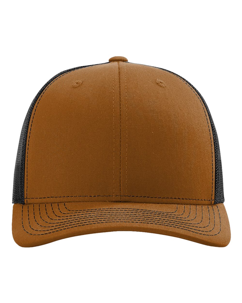 Snapback Trucker Cap - Front - B18095350 - Carmel/ Black