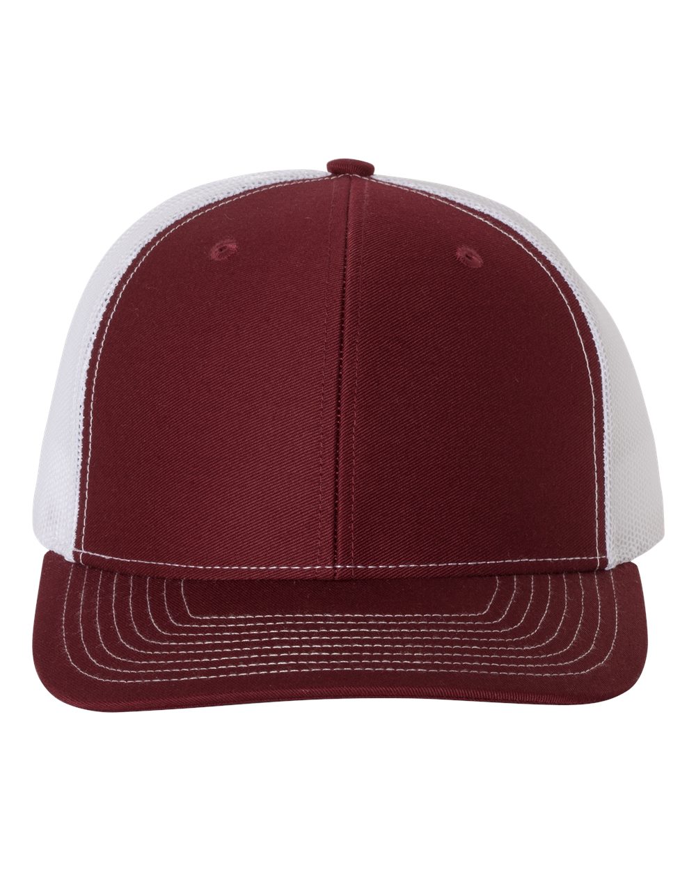 Snapback Trucker Cap - Front - B18095520 - Cardinal/ White