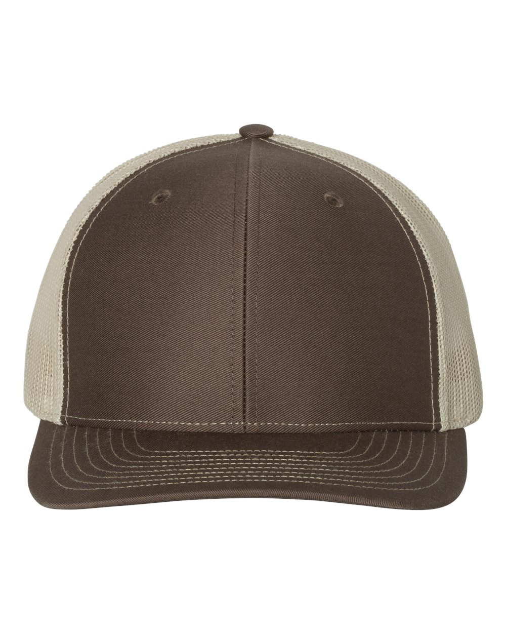 Snapback Trucker Cap - Front - B18095550 - Brown/ Khaki