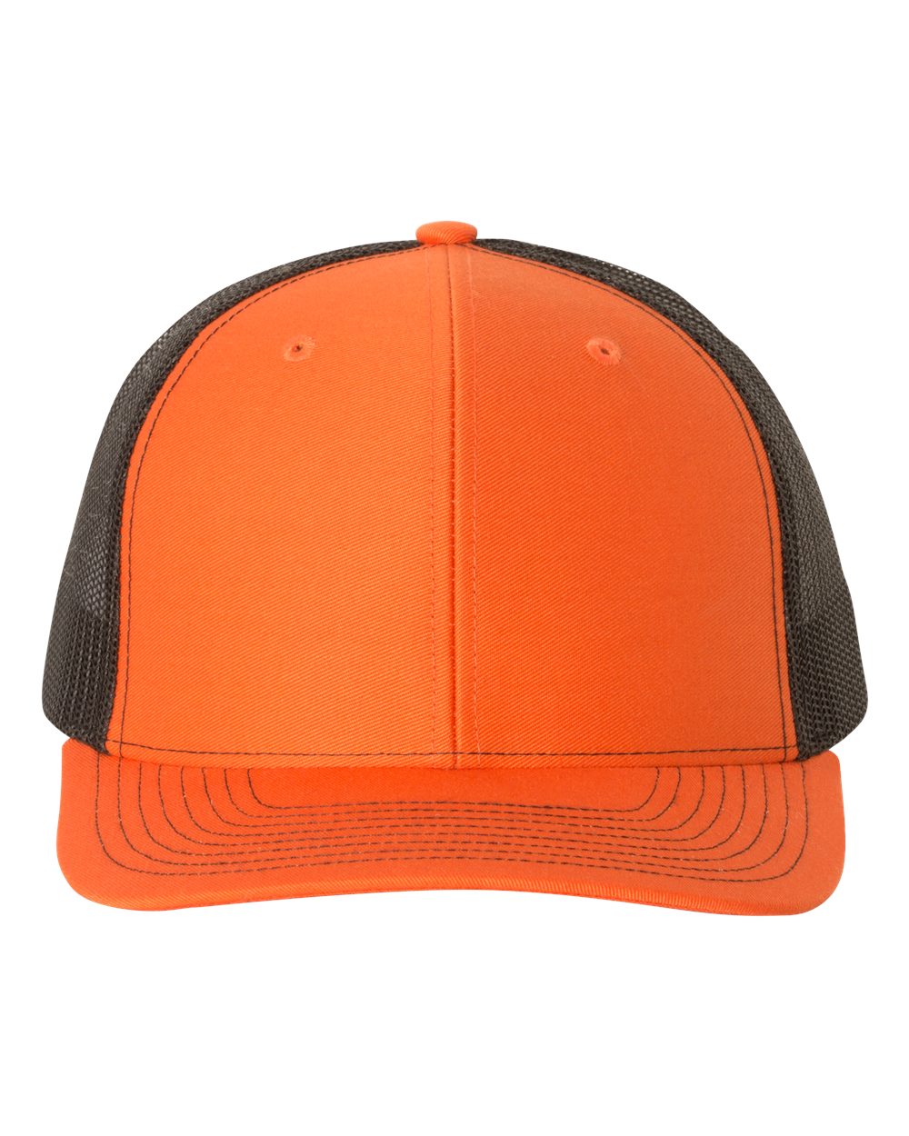 Snapback Trucker Cap - Front - B18095630 - Orange/ Black