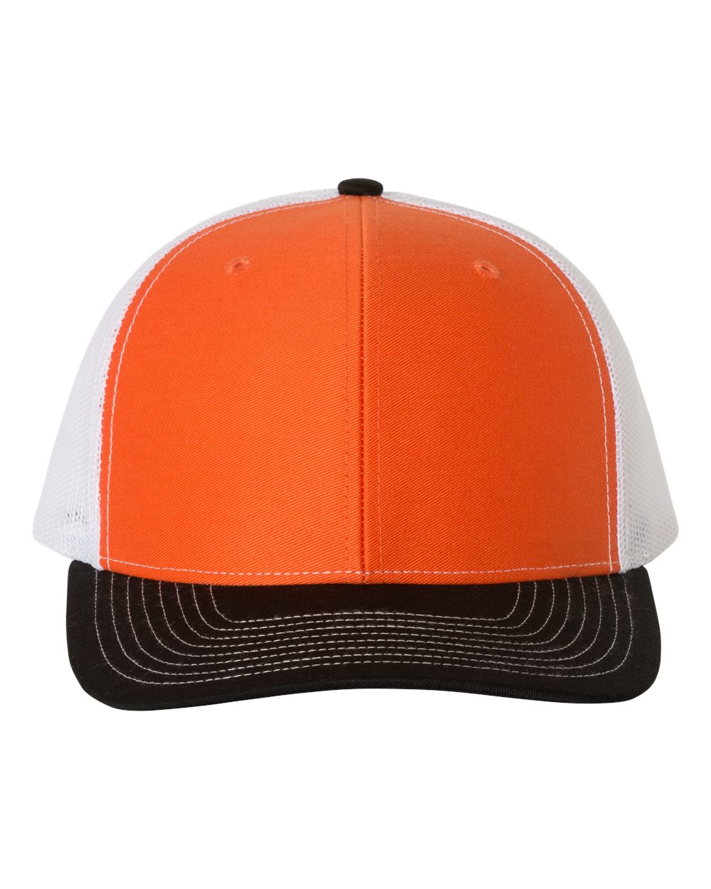 Snapback Trucker Cap - Front - B18095850 - Orange/ White/ Black