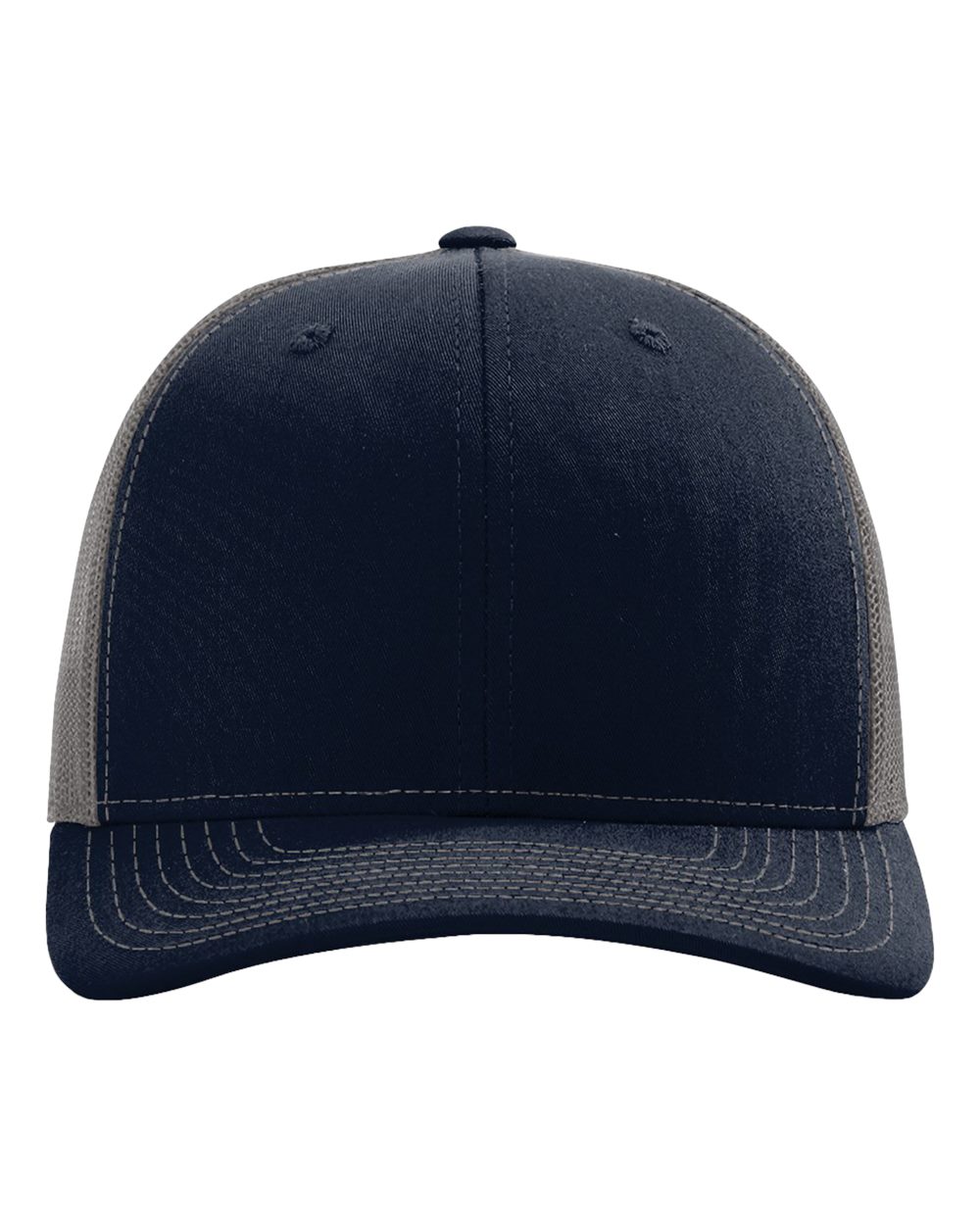 Snapback Trucker Cap - Front - B18095870 - Navy/ Charcoal